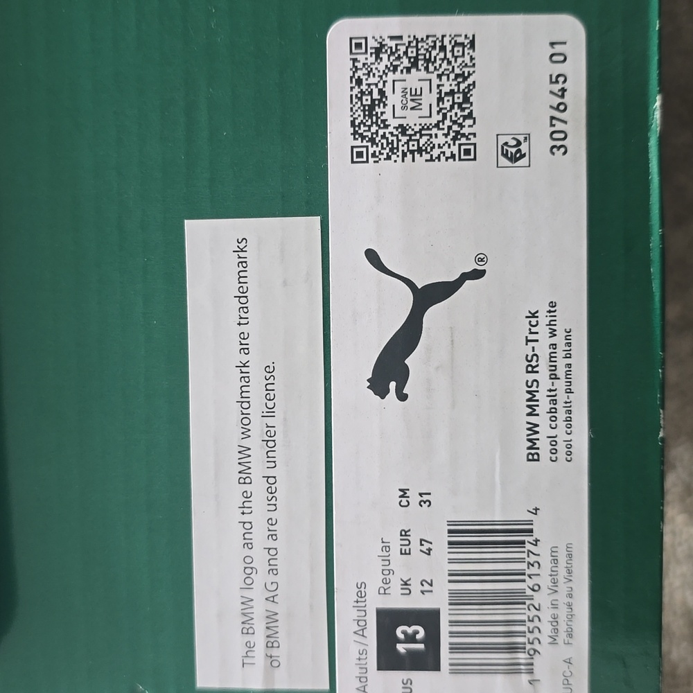 Puma BMW MMS RS-trck Like New, Size 13 - Picture 2 of 16